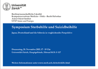 Symposium Sterbehilfe und Suizidbeihilfe