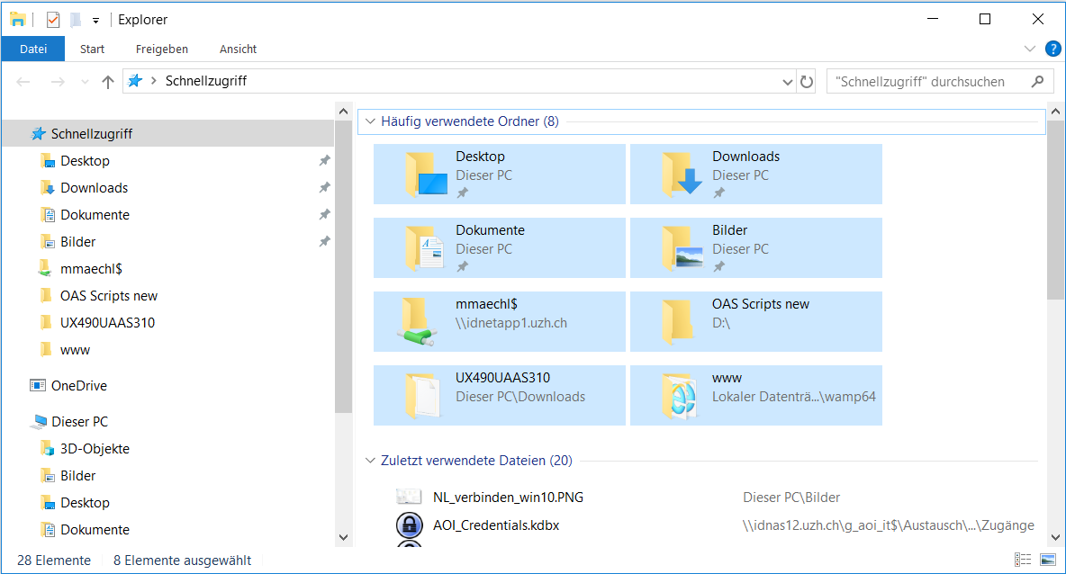 Windows 10 Dateiexplorer